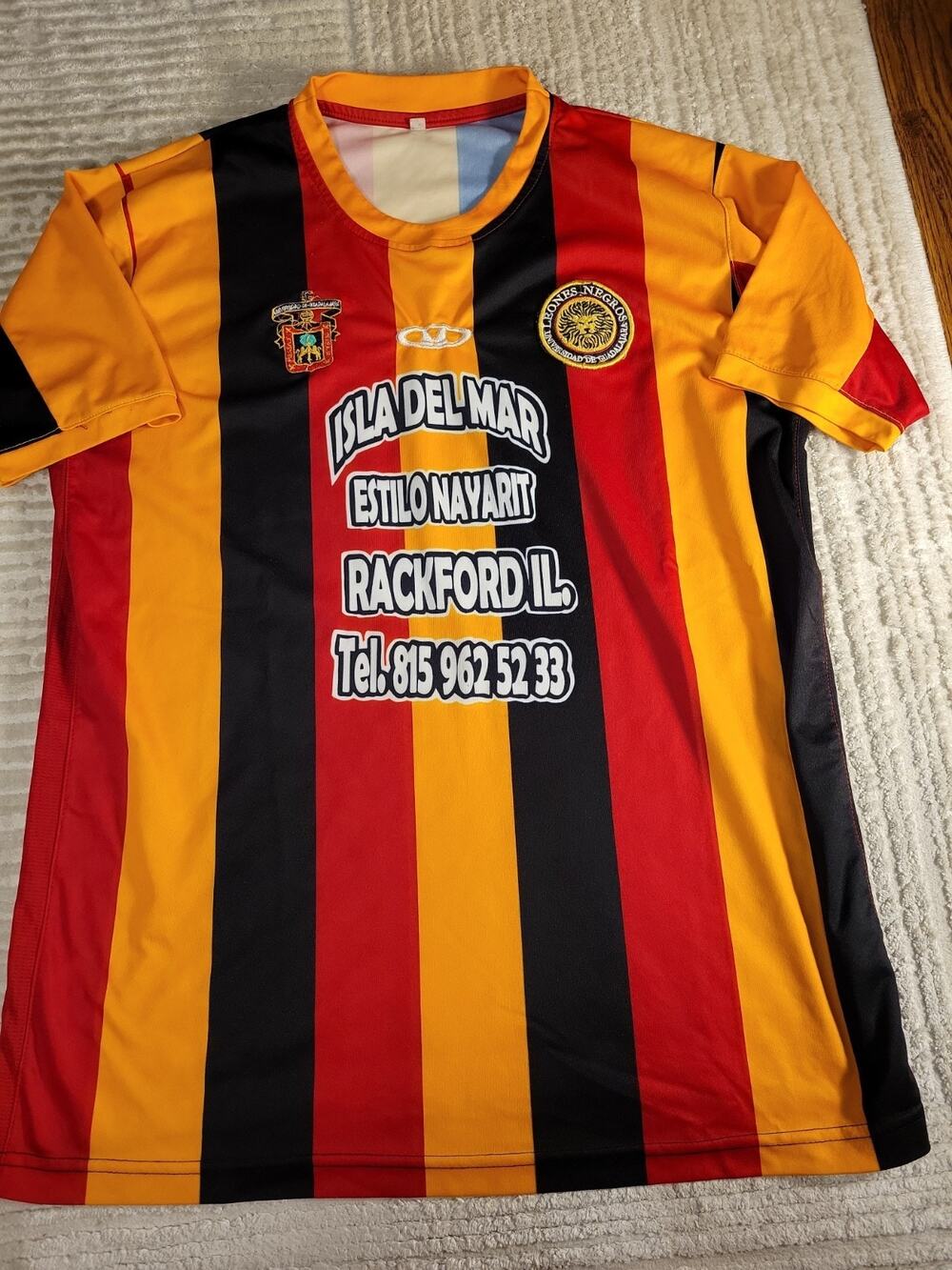 Guadalajara Leones Soccer Futbol Jersey Mens Size 42 XL Adult Shirt